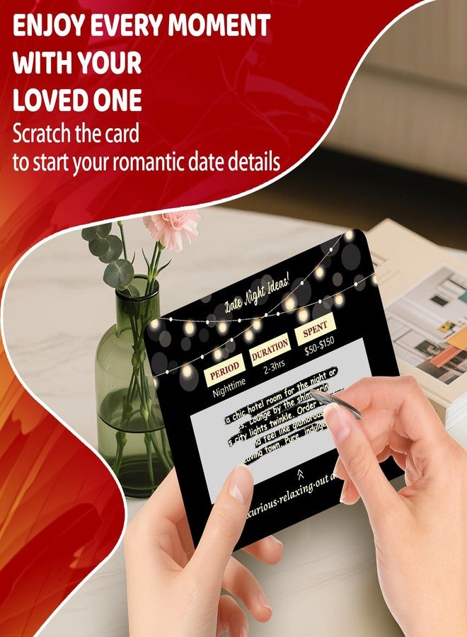 LIGETON Mens Valentines Day Gifts for Him Boyfriend,Romantic Anniversary Couple Gifts for Her Girlfriend,40 Scratch Off Date Night Ideas Games Card for Women,Men,Wife,Husband on Christmas,Wedding,Engagement - Image 3